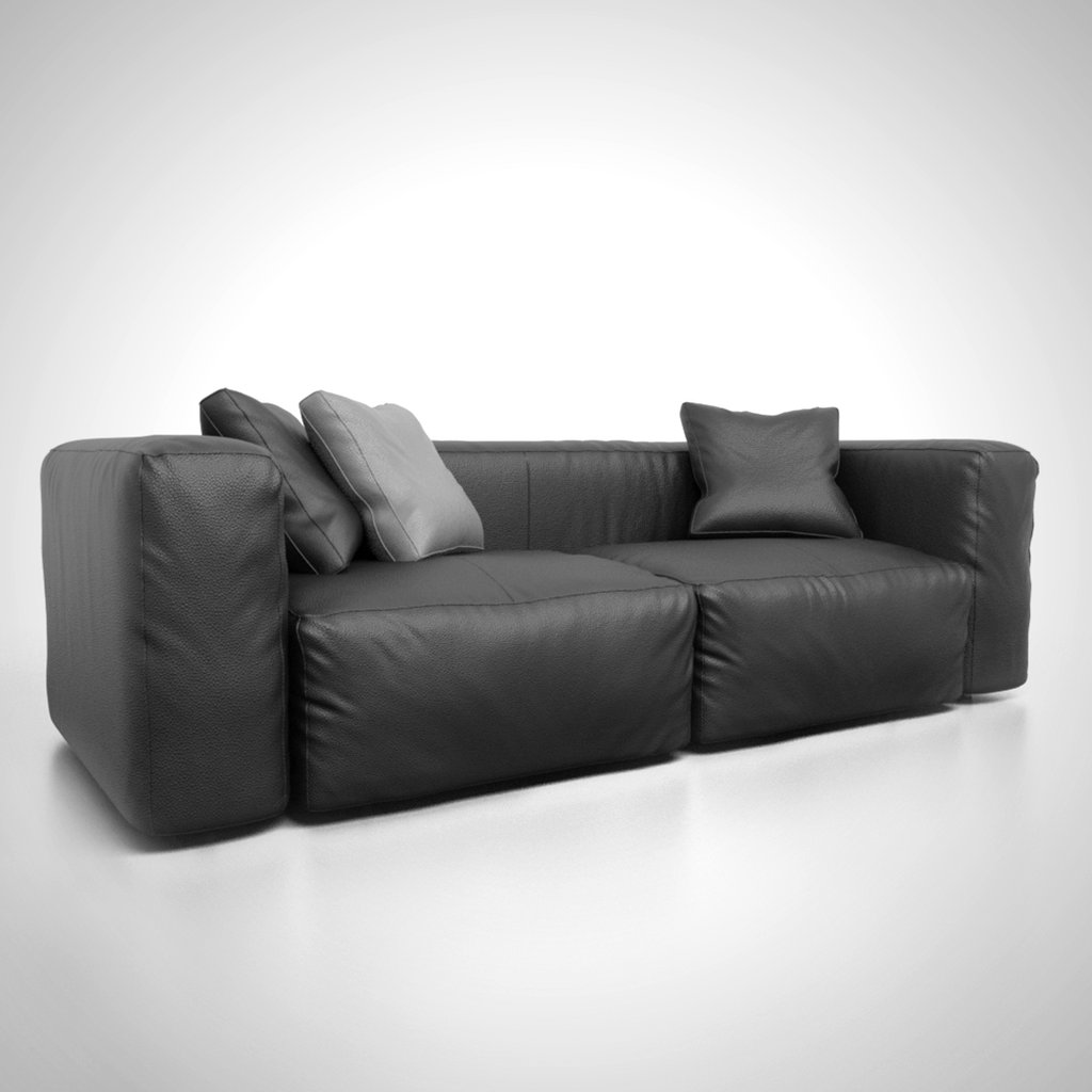 Leather Sofa FREE Sofas models BlenderKit