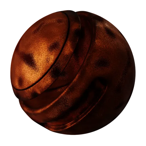 High-resolution PBR Rusty Metal texture for 3D rendering in Blender and other software.