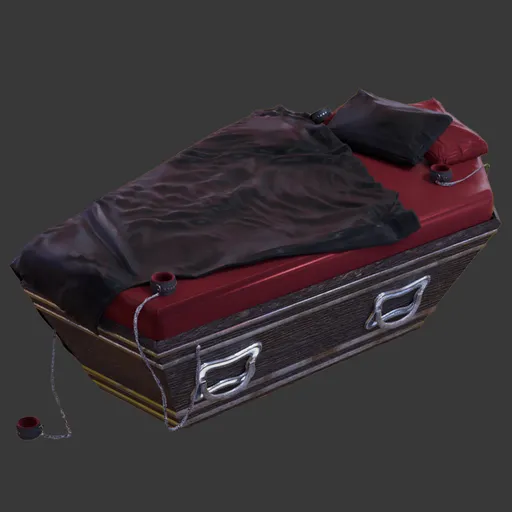 Gothic Coffin Bed