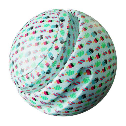 Candy Wrapping Paper 06 FREE paper materials BlenderKit