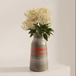 Soft White Meadow Floral Vase
