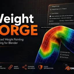 WeightForge - Blender Weight Painting & Auto-Rigging Cleanup Addon