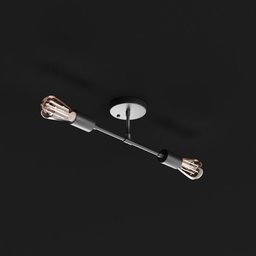 "Double Bulb Wall Light 001" is a high-quality 3D model for Blender 3D. The black metal body makes it ideal for bathrooms. Enhance your interior designs with this detailed mechanical lighting solution.