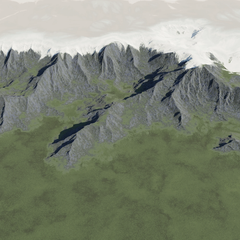 Cliffs Alphs Mountains | Terrains models | BlenderKit