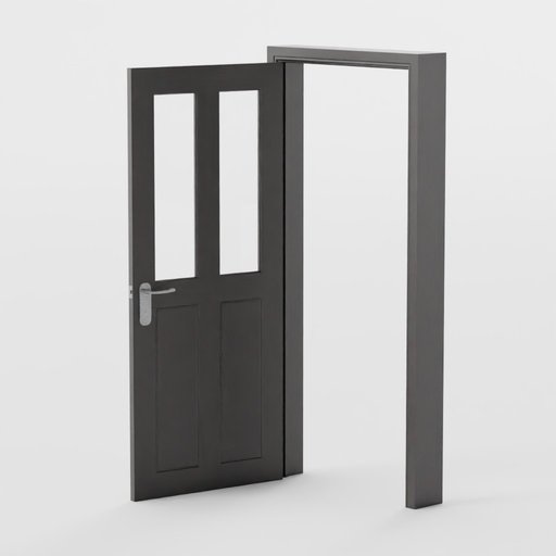 Interior Door and Frame 20 Doors models BlenderKit