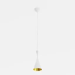 Dixon Beat Tall Pendant White