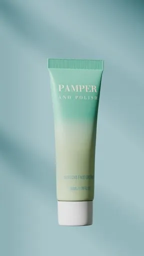 Minimal Cosmetic Tube Product Scene