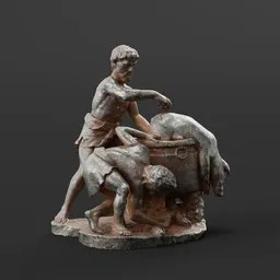 statue of Iron Roasting of the Boar