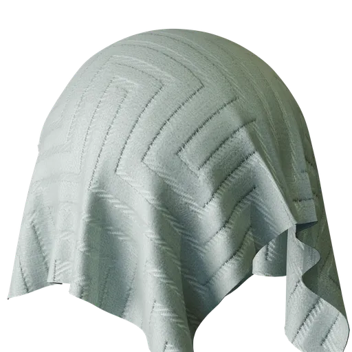 Geometric Duckegg Velvet