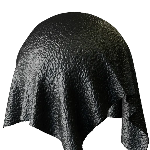Black Pebbled Leather