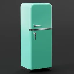 Retro Teal Retro Refrigerator