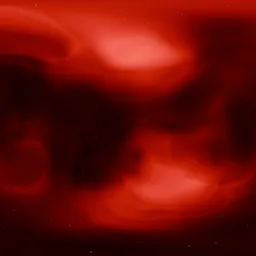 Red Nebula in Deep Dark Space