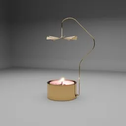 Simple Teacandle mobile with fire