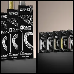 Shimmer packaging creative dark shot