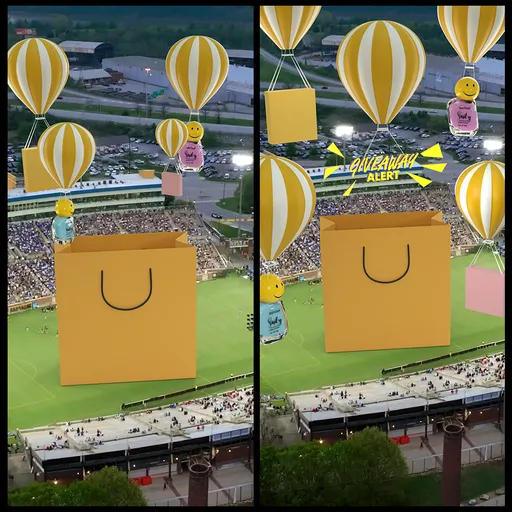 Nail enamel  Giveaway cgi balloon
