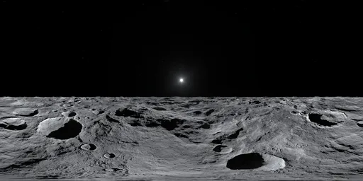 Sci-fi Grey Planet Space