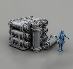 Scifi Military Barrels