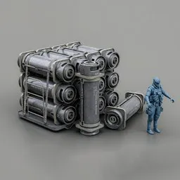Scifi Military Barrels