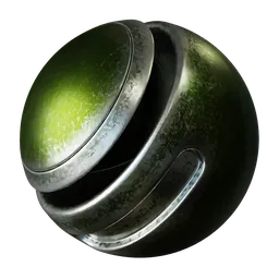 Scratched Green Metal