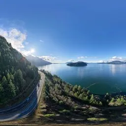 Mountain Coast Landscape Day