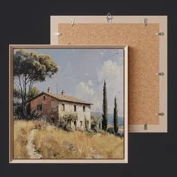 Painting Art House / Picture Realistic