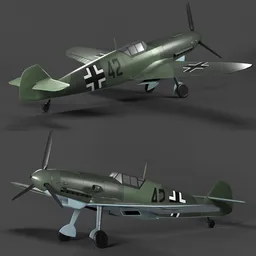 Airplane | Aircraft | Bf 109 G-10 (rigged)