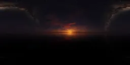 Dramatic Twilight Red Sunset Night