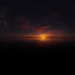 Dramatic Twilight Red Sunset Night