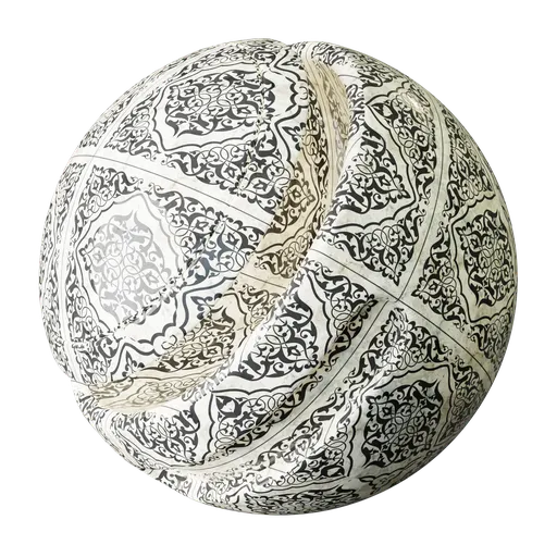 Black and white detailed marble texture for PBR shading in Blender and other 3D apps.
