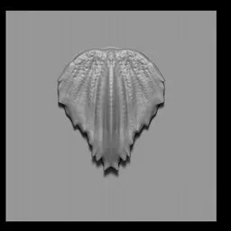 3D Blender sculpting brush creating spiky aquatic creature scales for detailed fish or sea creature models.