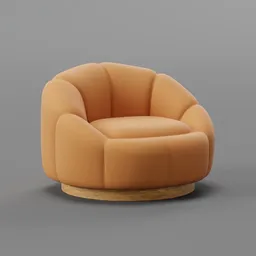 Pumpkin swivel chair