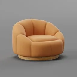 Pumpkin swivel chair