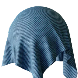 Blue Pleated Fabric