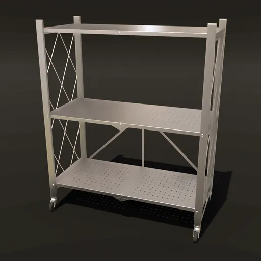 Metal Shoe Rack with Wheels
