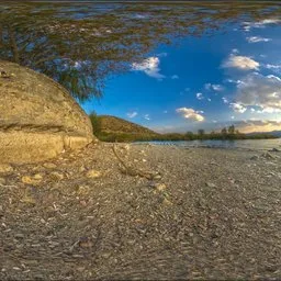 Pebbled Beach & Lone Boulder