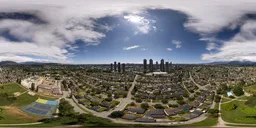 Modern City Buildings Sunny Day