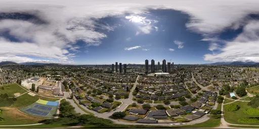 Modern City Buildings Sunny Day