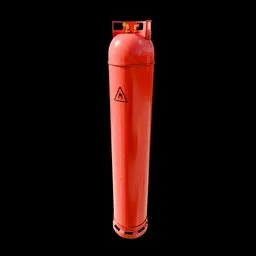 Large Gas Canister With Fittings And Fill State