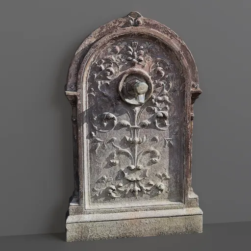 Outdoor wall fountain