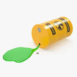 Barrel And Leaking Liquid