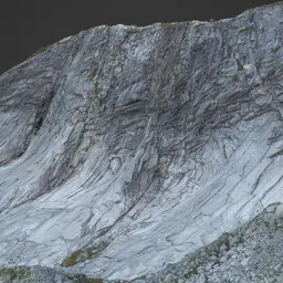 Large Mountain Cliff Photoscan