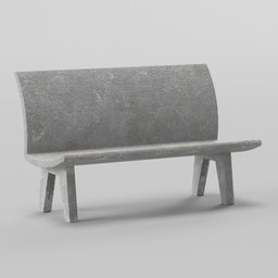 Concrete Park Bench