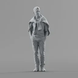 Lowpoly Male Standing