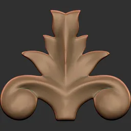 Detailed 3D sculpting brush pattern for war equipment design, compatible with Blender modeling software