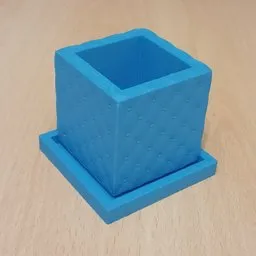 Planter with Tufting Pattern