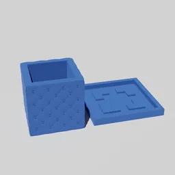 Planter with Tufting Pattern