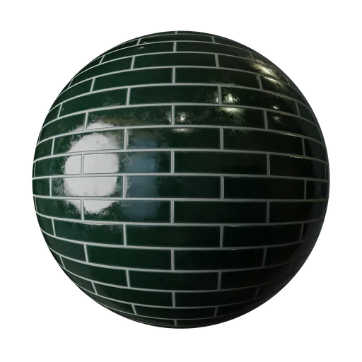 Japanese Oribe Green Tile 200x50mm