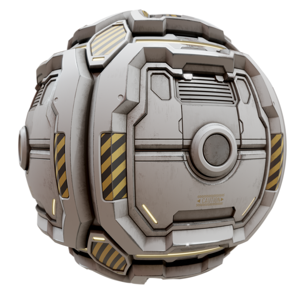 SciFi Panel FREE tech materials BlenderKit