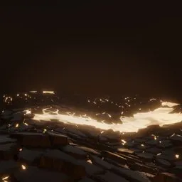 Dark Lava Waves Stones [DeadInside]