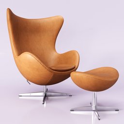 Egg Chair and footrest